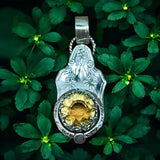 Citrine Sterling Silver Pendant    $70