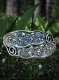Lilly of The Valley Sterling Cuff Bracelet.       $150