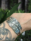 Lilly of The Valley Sterling Cuff Bracelet.       $150