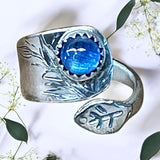 Kyanite sterling silver ring SIZED TO ORDER     $55