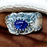 Tanzanite Sterling Silver SIZED TO ORDER RING.    $70