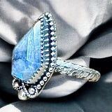 Rainbow Moomstone Sterling Silver Ring SIZED TO ORDER.   $55