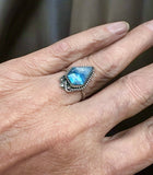 Rainbow Moomstone Sterling Silver Ring SIZED TO ORDER.   $55