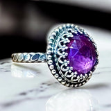 Pink Zircon Sterling Silver Ring SIZED TO ORDER.   $70