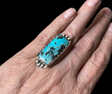 Shattuckite sterling silver ring SIZED TO ORDER  $50
