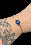 Blue Kyanite sterling silver cuff bracelet.   $50