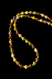 Mookite and crystal sterling silver necklace    $30