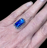 Kyanite sterling silver ring SIZED TO ORDER       $55