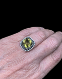 Dark citrine sterling silver ring   $50