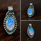 Ethiopian Opal 4 Carat Sterling Silver Pendant.    $125