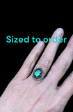 Mystic Quartz Sterling Ring SIZED TO ORDER.  $50