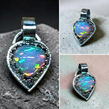 Ethiopian Opal 6 Carat Sterling Silver Pendant.   $150