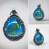 Ethiopian Wello Opal 21 Carat Sterling Silver Pendant.   $400
