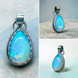 Ethiopian Opal 16 Carat Sterling Silver Pendant.   $400