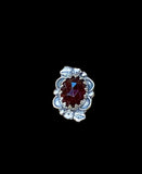 Garnet Sterling Silver Ring SIZED TO ORDER     $50