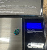 Black Ethiopian Opal and Columbian Emerald Sterling silver Pendant.   $150