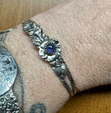 Tanzanite Sterling Silver Cuff Bracelet.    $80