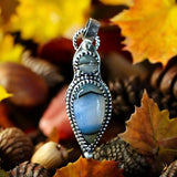 Montana Agate Sterling Silver Pendant.   $50