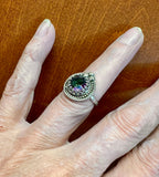 Mystic Topaz sterling Silver Ring   $65