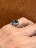 Mystic Topaz Sterling Silver Ring Sized to order   $65
