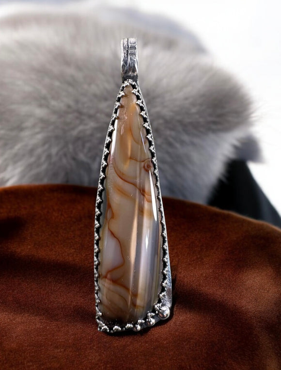 Blue Mountain Jasper Sterling Silver Pendant    $80