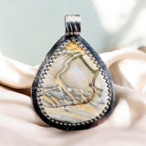 Willow Creek Jasper Sterling silver pendant.   $80