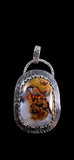 Moss Plume Agate Sterling Silver pendant.   $75