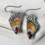 Montana Agate Sterling Silver Earrings.   $50