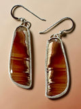 Agate sterling silver Earrings.   $55