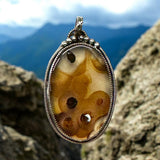 Montana Agate Sterling Silver Pendant.     $75