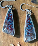 Petrified Palm Wood Sterling Silver earrings      $50