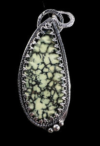 Rare Snowville Variscite Sterling Silver Pendant.  $125