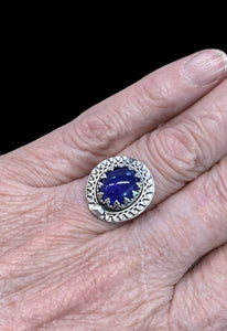 Tanzanite sterling silver ring SIZED TO ORDER.   $50