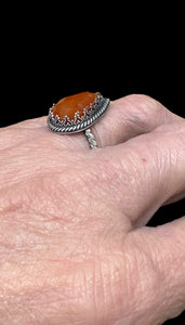 Carnelian Sterling Silver RING SIZED TO ORDER    $50