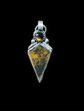 Scenic Dendritic Agate and Montana Agate Sterling Silver Pendant.    $55