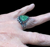 Lucin Variscite Sterling Silver Ring SIZED TO ORDER.    $70