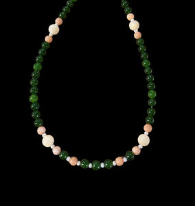 Multi Gemstone Beaded Necklace.  $30