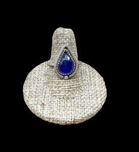 Blue Sapphire Sterling Silver RING SIZED TO ORDER.    $55