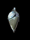 Polish Flint Sterling Silver Pendant.      $80
