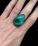 Malachite sterling Silver RING SIZED TO ORDER.    $55