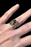 Montana Agate Sterling Silver and Gold-filled RING SIZED TO ORDER.    $60