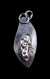 Orbicular Galaxy Rhyolite Sterling Silver Pendant   $85