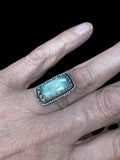 Blue Chalcedony Sterling Silver RING SIZED TO ORDER     $50