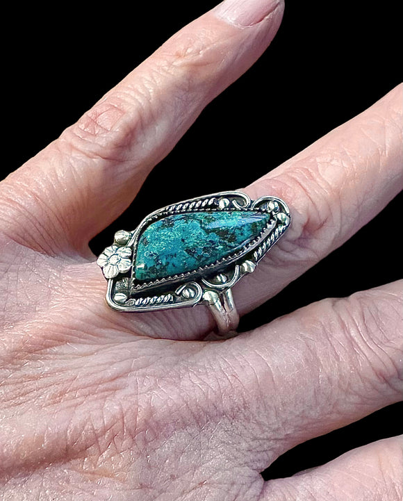 Shattuckite Sterling Silver RING SIZED TO ORDER.     $55