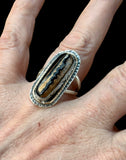 Fossilized Wooly Mammoth Tooth Sterling Silver RING SIZED TO ORDER      $70