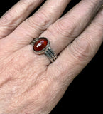 Garnet Sterling Silver RING SIZED TO ORDER.  $50