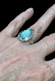 Blue Chalcedony Sterling Silver RING SIZED TO ORDER     $50