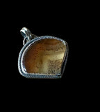 Montana Agate Sterling Silver Pendant. $75