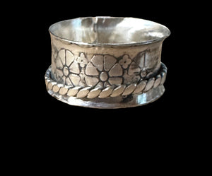 Sterling Silver Spinner Ring. SIZED TO ORDER.   $60