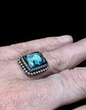 Snowville Variscite Sterling Silver Ring SIZED TO ORDER.    $70